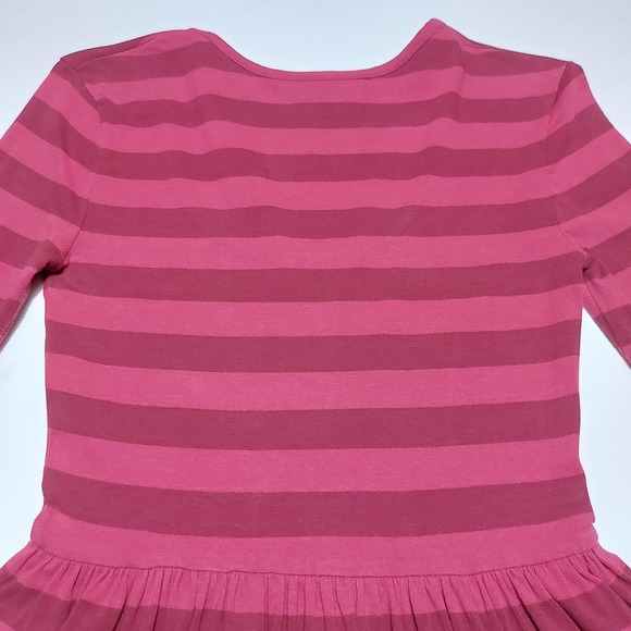 French Connection striped cotton stretch 3/4 sleeve scoop neck dress - Picture 4 of 8